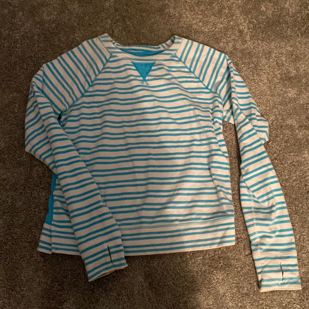 Lululemon Striped Sweat Shirt